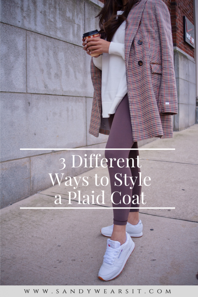 How To Style Plaid Coats for Winter 2020 | Sandy Wears It