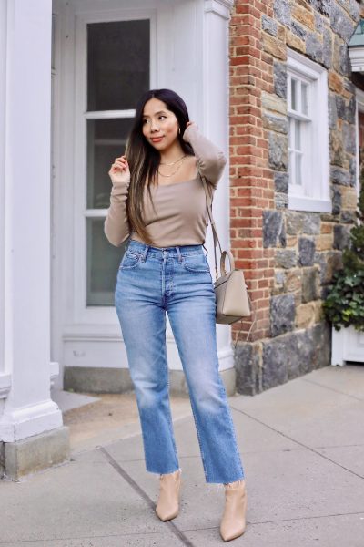 GAPjeanspost jeans blogger fashion 2020 blog post trendy fashionista high waisted